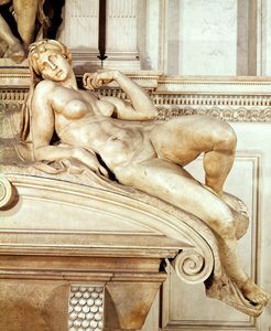 Lorenzo de Medici sírja 1449-92 Hajnal részlet, 1520-24 márvány